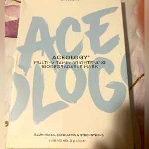 Aceology -- multi-vitamin brightening biodegradable mask (4/pk)